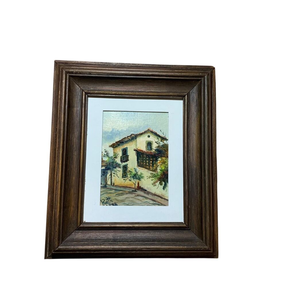 Original Framed Oil Painting Signed Impressionist Painterly Style